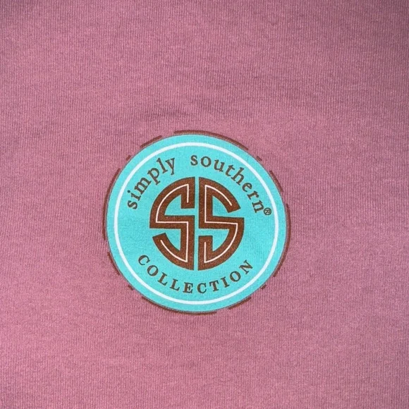 Simply Southern Pink Tee with Logo - Picture 3 of 4